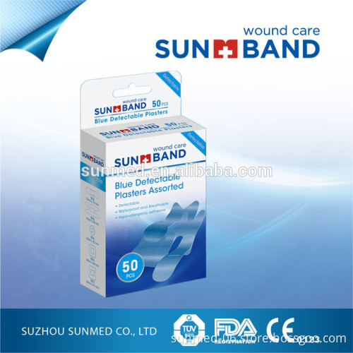 SUNBAND blue detectable bandage